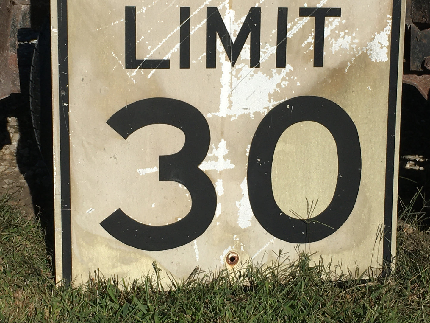 Signs - Speed Limit 30 Vintage Sign, 30x24 Vintage Metal Road Sign, A by The Old Grainery (Garage Art, Home Decor, Man Cave)