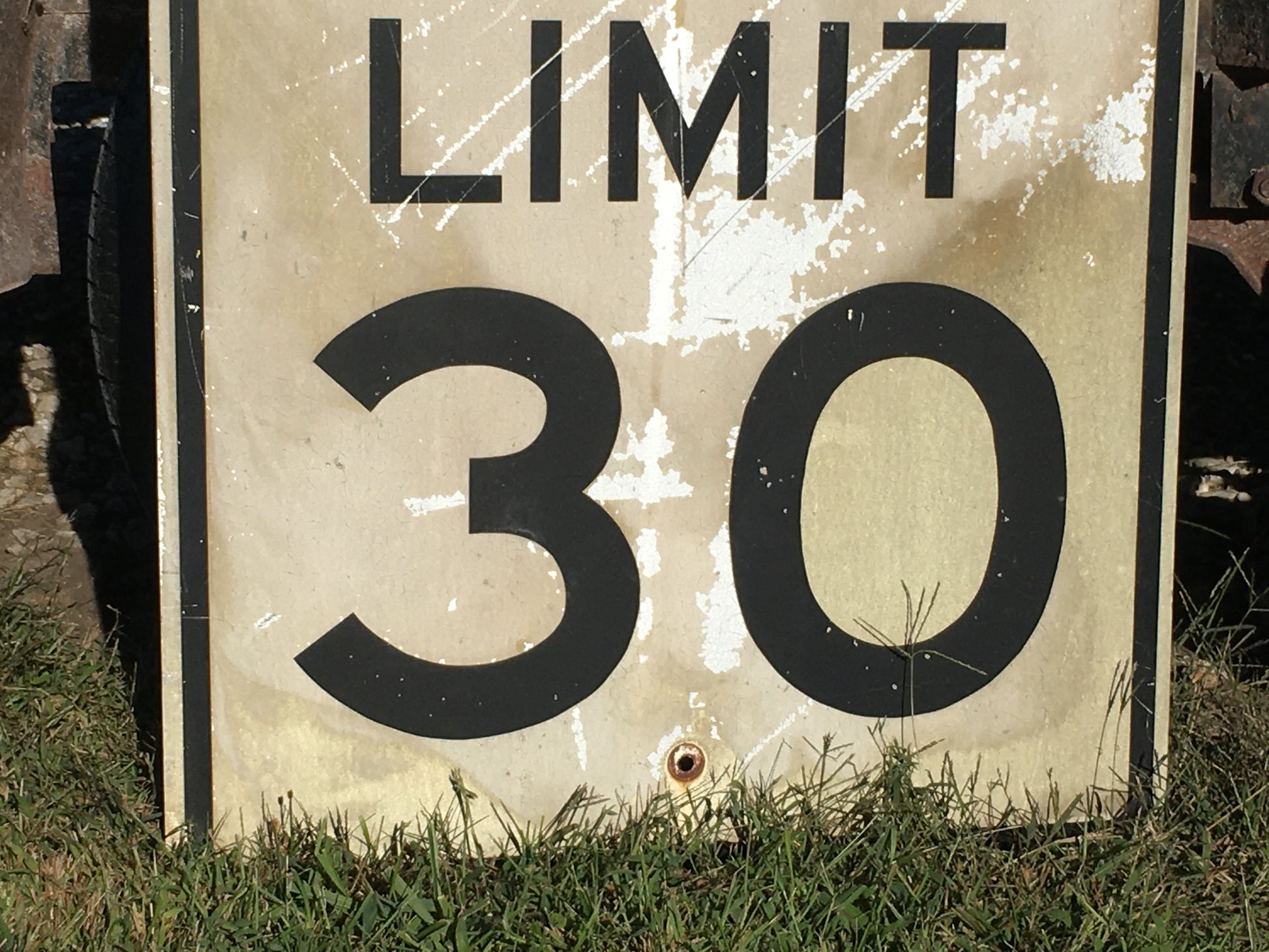 Signs - Speed Limit 30 Vintage Sign, 30x24 Vintage Metal Road Sign, A by The Old Grainery (Garage Art, Home Decor, Man Cave)