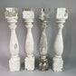 Balusters - 4 White Wood Balusters Reclaimed Spindles Porch Post House Trim A61 by The Old Grainery (Architectural, Candle...