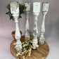Balusters - 4 White Wood Balusters Reclaimed Spindles Porch Post House Trim A64 by The Old Grainery (Architectural, Candle...