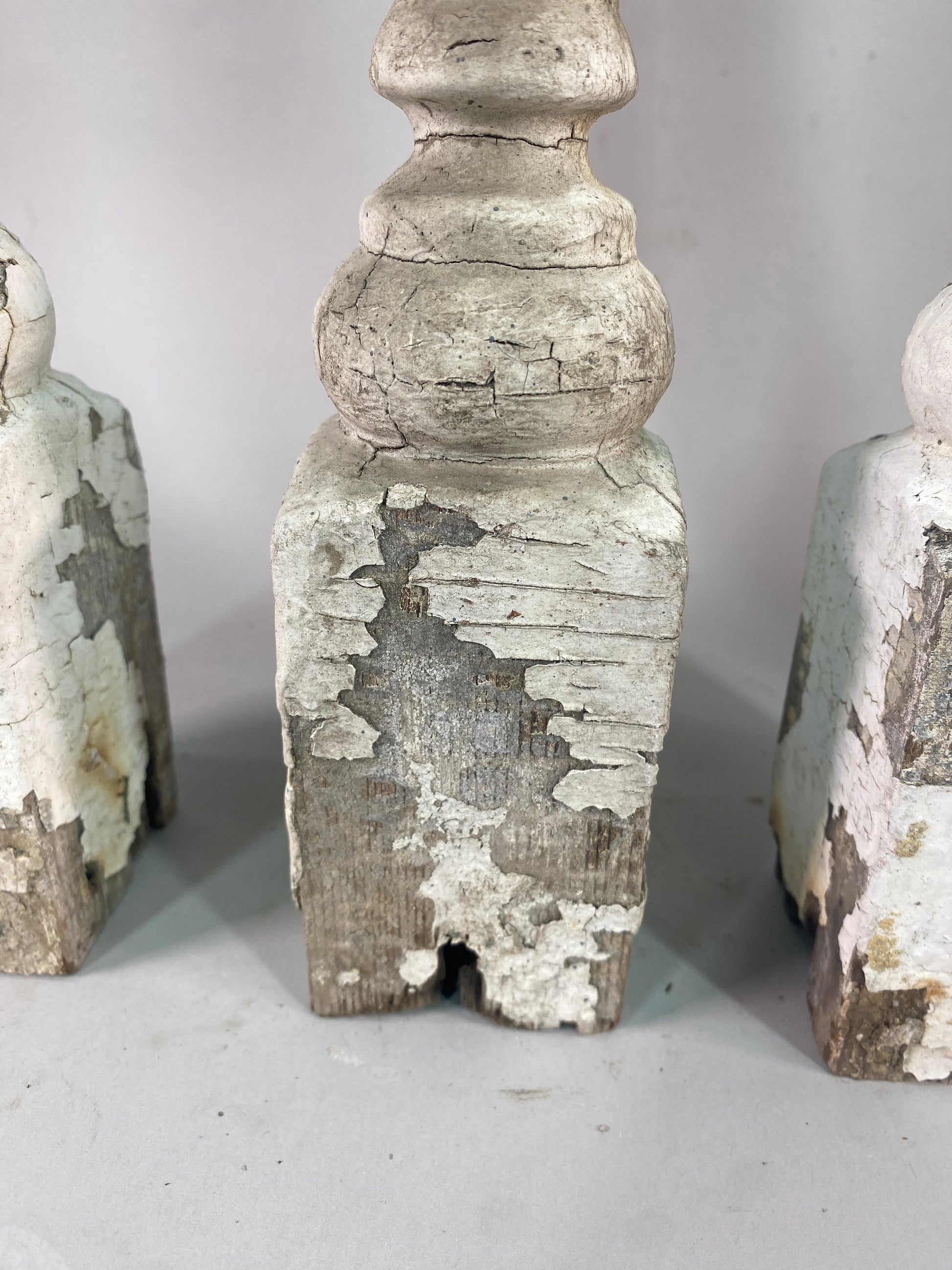Balusters - 4 White Wood Balusters Reclaimed Spindles Porch Post House Trim A64 by The Old Grainery (Architectural, Candle...