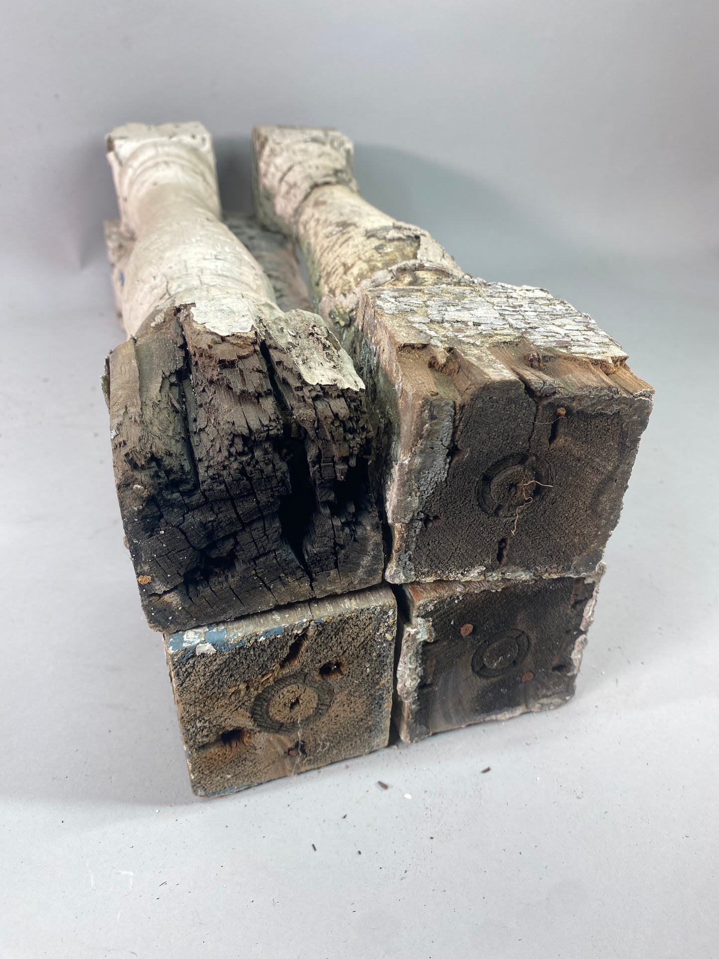 Balusters - 4 White Wood Balusters Reclaimed Spindles Porch Post House Trim A52 by The Old Grainery (Architectural, Carpen...