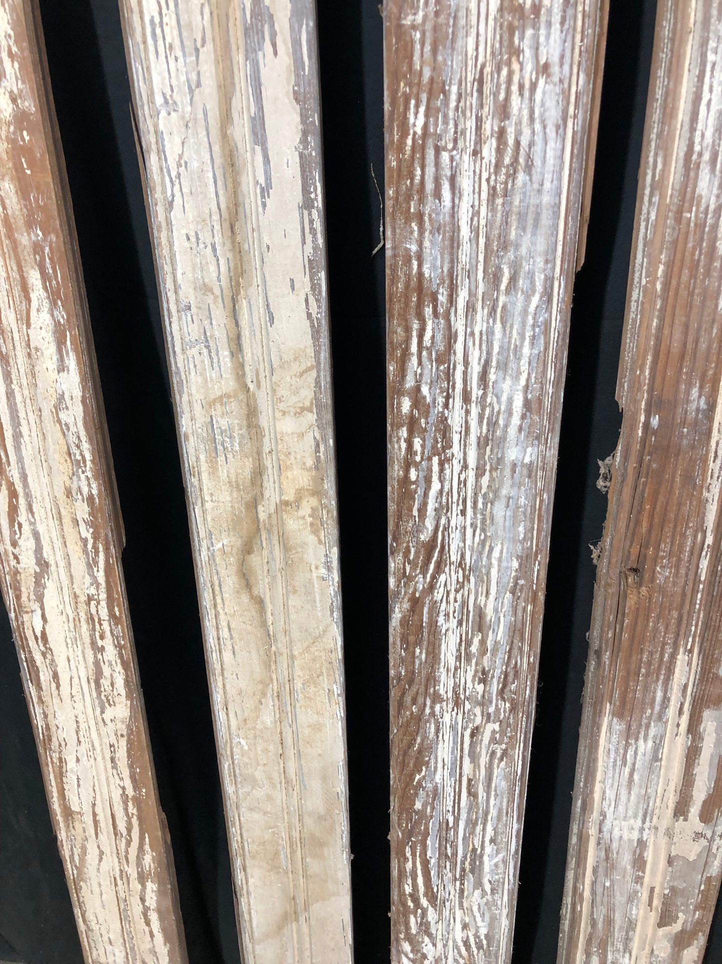 Craft Supplies & Tools > Raw Materials > Wood > Boards & Planks - 8 Reclaimed Wainscoting Bead Board Pieces, Architectural...