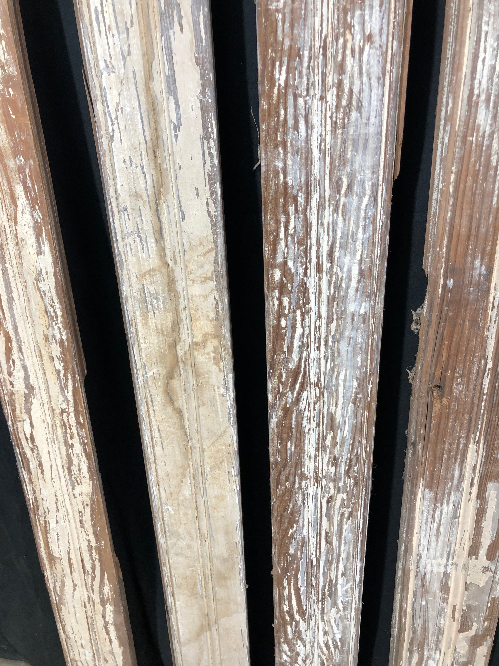 Craft Supplies & Tools > Raw Materials > Wood > Boards & Planks - 8 Reclaimed Wainscoting Bead Board Pieces, Architectural...