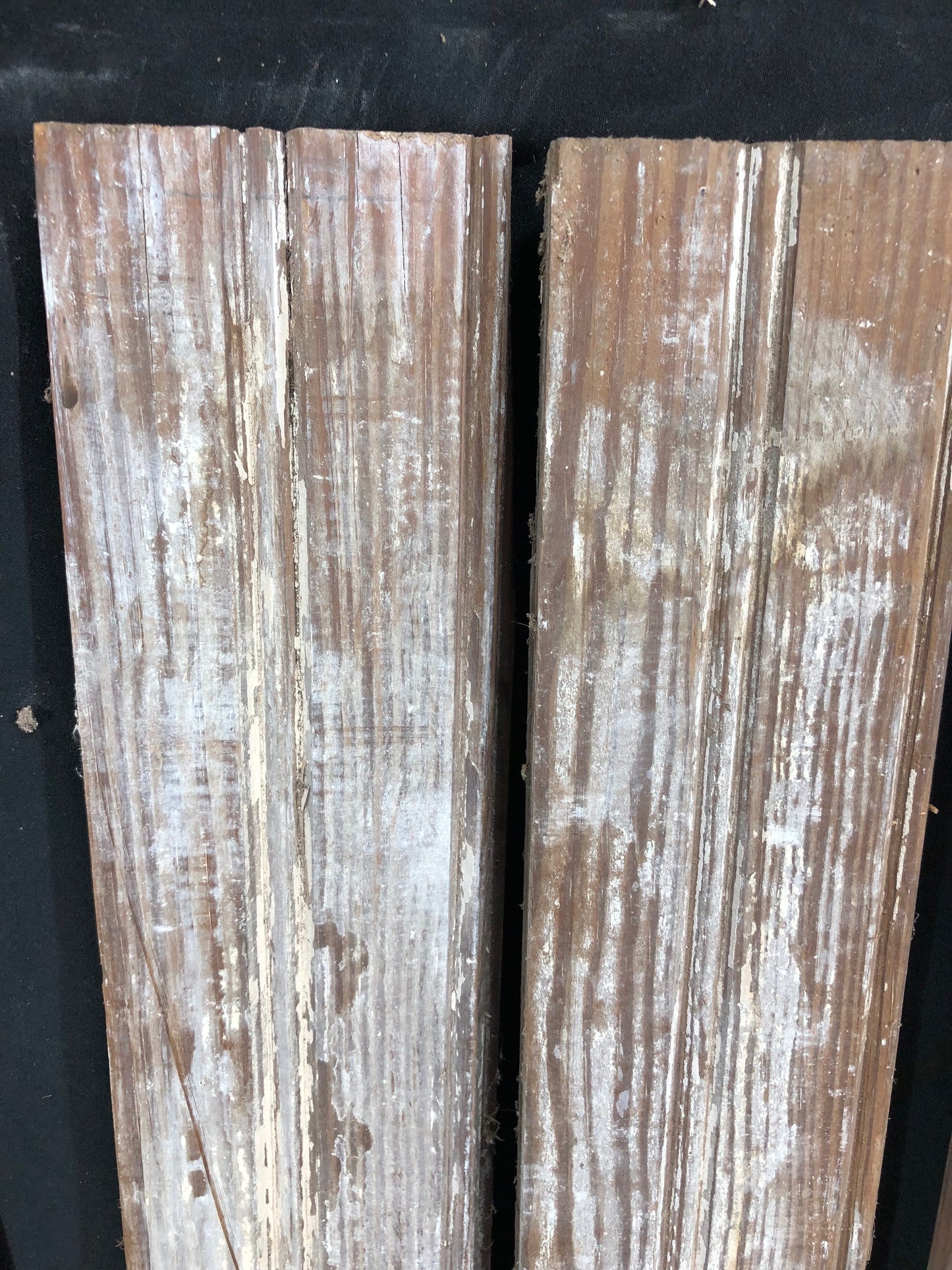 Craft Supplies & Tools > Raw Materials > Wood > Boards & Planks - 8 Reclaimed Wainscoting Bead Board Pieces, Architectural...