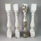Balusters - 4 White Wood Balusters Reclaimed Spindles Porch Post House Trim A63 by The Old Grainery (Architectural, Candle...