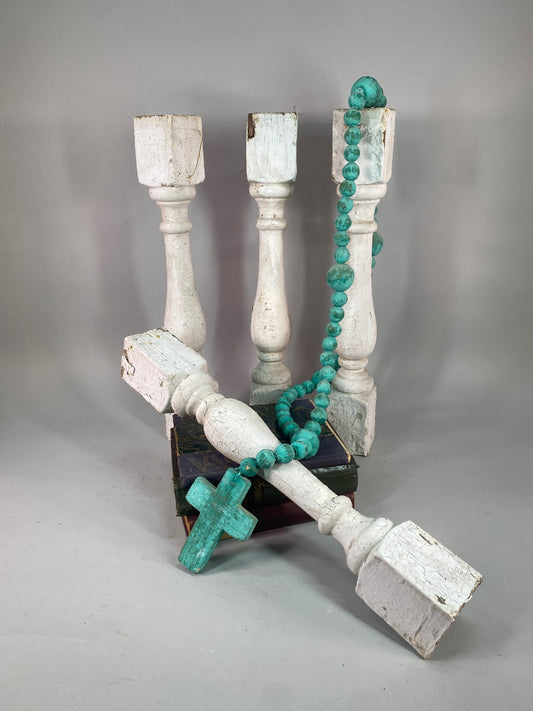 Balusters - 4 White Wood Balusters Reclaimed Spindles Porch Post House Trim A62 by The Old Grainery (Architectural, Candle...