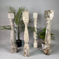 4 White Wood Balusters Reclaimed Spindles Porch Post House Trim A57