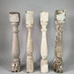 4 White Wood Balusters Reclaimed Spindles Porch Post House Trim A57