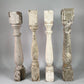 4 White Wood Balusters Reclaimed Spindles Porch Post House Trim A57