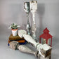 4 White Wood Balusters Reclaimed Spindles Porch Post House Trim A50