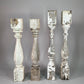 4 White Wood Balusters Reclaimed Spindles Porch Post House Trim A50