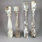 4 White Wood Balusters Reclaimed Spindles Porch Post House Trim A50