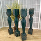 Balusters - 4 Vintage Green Wood Balusters, Reclaimed Spindles, Architectural Salvage, W by The Old Grainery (Architectura...