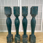 Balusters - 4 Vintage Green Wood Balusters, Reclaimed Spindles, Architectural Salvage, W by The Old Grainery (Architectura...