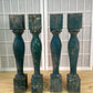 Balusters - 4 Vintage Green Wood Balusters, Reclaimed Spindles, Architectural Salvage, W by The Old Grainery (Architectura...