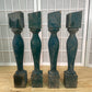 Balusters - 4 Vintage Green Wood Balusters, Reclaimed Spindles, Architectural Salvage, W by The Old Grainery (Architectura...