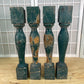 Balusters - 4 Vintage Green Wood Balusters, Reclaimed Spindles, Architectural Salvage, M by The Old Grainery (Architectura...