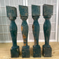 Balusters - 4 Vintage Green Wood Balusters, Reclaimed Spindles, Architectural Salvage, M by The Old Grainery (Architectura...
