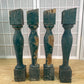 Balusters - 4 Vintage Green Wood Balusters, Reclaimed Spindles, Architectural Salvage, M by The Old Grainery (Architectura...