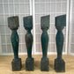 Balusters - 4 Vintage Green Wood Balusters, Reclaimed Spindles, Architectural Salvage, P by The Old Grainery (Architectura...