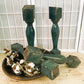 Balusters - 4 Vintage Green Wood Balusters, Reclaimed Spindles, Architectural Salvage, U by The Old Grainery (Architectura...