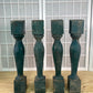 Balusters - 4 Vintage Green Wood Balusters, Reclaimed Spindles, Architectural Salvage, U by The Old Grainery (Architectura...