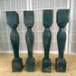 Balusters - 4 Vintage Green Wood Balusters, Reclaimed Spindles, Architectural Salvage, U by The Old Grainery (Architectura...
