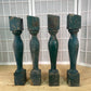 Balusters - 4 Vintage Green Wood Balusters, Reclaimed Spindles, Architectural Salvage, U by The Old Grainery (Architectura...