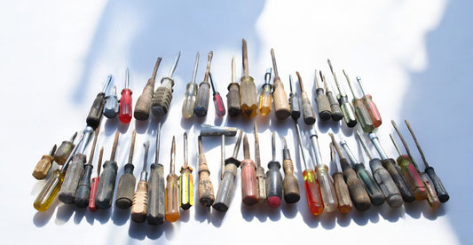 Vintage Tools - Lot of 48 Vintage Screwdrivers, Assorted Sizes, Flat and Phillips Heads by The Old Grainery (arts crafts s...