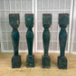 Balusters - 4 Vintage Green Wood Balusters, Reclaimed Spindles, Architectural Salvage, X by The Old Grainery (Architectura...