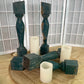 Balusters - 4 Vintage Green Wood Balusters, Reclaimed Spindles, Architectural Salvage, S by The Old Grainery (Architectura...