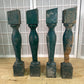 Balusters - 4 Vintage Green Wood Balusters, Reclaimed Spindles, Architectural Salvage, S by The Old Grainery (Architectura...