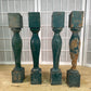 Balusters - 4 Vintage Green Wood Balusters, Reclaimed Spindles, Architectural Salvage, S by The Old Grainery (Architectura...
