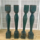 Balusters - 4 Vintage Green Wood Balusters, Reclaimed Spindles, Architectural Salvage, A7 by The Old Grainery (Architectur...