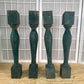 Balusters - 4 Vintage Green Wood Balusters, Reclaimed Spindles, Architectural Salvage, A7 by The Old Grainery (Architectur...