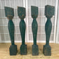 Balusters - 4 Vintage Green Wood Balusters, Reclaimed Spindles, Architectural Salvage, A7 by The Old Grainery (Architectur...