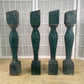 Balusters - 4 Vintage Green Wood Balusters, Reclaimed Spindles, Architectural Salvage, Z by The Old Grainery (Architectura...