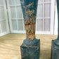 Balusters - 4 Vintage Green Wood Balusters, Reclaimed Spindles, Architectural Salvage, V by The Old Grainery (Architectura...