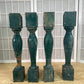 Balusters - 4 Vintage Green Wood Balusters, Reclaimed Spindles, Architectural Salvage, V by The Old Grainery (Architectura...