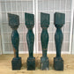 Balusters - 4 Vintage Green Wood Balusters, Reclaimed Spindles, Architectural Salvage, V by The Old Grainery (Architectura...