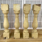 Balusters - 4 Rustic Cream Wood Balusters Architectural Salvage Spindles Porch Trim, E by The Old Grainery (art and craft,...