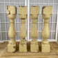 Balusters - 4 Rustic Cream Wood Balusters Architectural Salvage Spindles Porch Trim, E by The Old Grainery (art and craft,...
