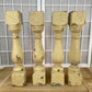 Balusters - 4 Rustic Cream Wood Balusters Architectural Salvage Spindles Porch Trim, E by The Old Grainery (art and craft,...