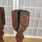 Balusters - 3 Rustic Red Wood Balusters Architectural Salvage Spindles Porch Trim A35 by The Old Grainery (Architectural,...