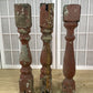 Balusters - 3 Rustic Red Wood Balusters Architectural Salvage Spindles Porch Trim A35 by The Old Grainery (Architectural,...