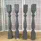 Balusters - 4 Vintage Gray Wood Balusters, Reclaimed Spindles, Architectural Salvage, A by The Old Grainery (Architectural...