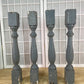 Balusters - 4 Vintage Gray Wood Balusters, Reclaimed Spindles, Architectural Salvage, A by The Old Grainery (Architectural...