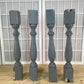 Balusters - 4 Vintage Gray Wood Balusters, Reclaimed Spindles, Architectural Salvage, A by The Old Grainery (Architectural...