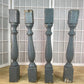 Balusters - 4 Vintage Gray Wood Balusters, Reclaimed Spindles, Architectural Salvage, B by The Old Grainery (Architectural...